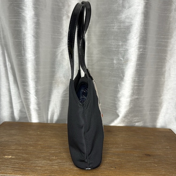 Forever by Fossil Retro Beaded Sequins Black Mini Bag with Key Charm - Picture 6 of 13